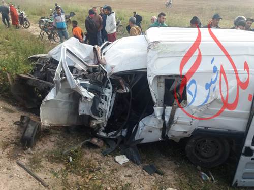 حادثة سير خطيرة قرب مدينة الجديدة تخلف خمسة إصابات إثنان حالتهم حرجة