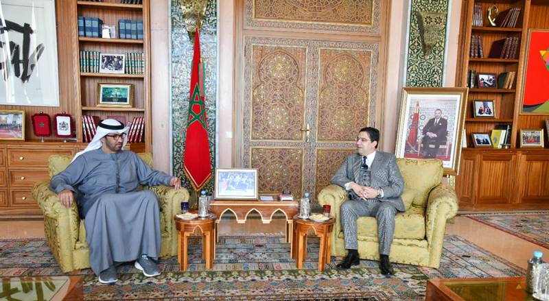 بوريطة يجري محادثات مع وزير الصناعة والتكنولوجيا المتقدمة الإماراتي