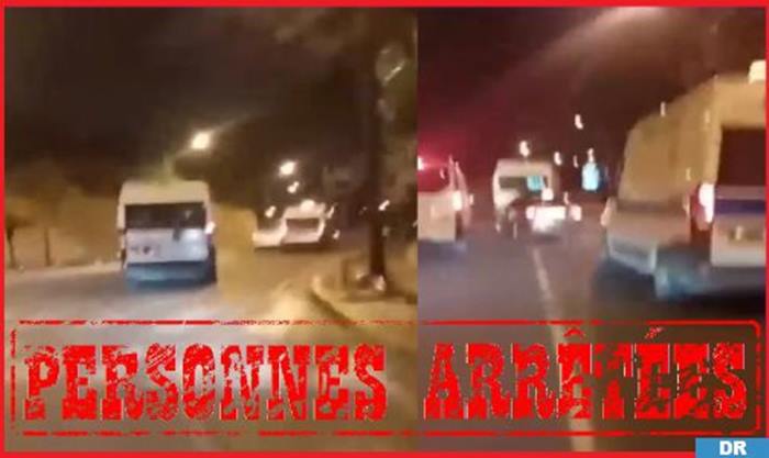 توقيف ثلاثة أشخاص متلبسين بالسرقة وفروا عبر سيارتهم ومحاولة إيذاء عناصر الشرطة