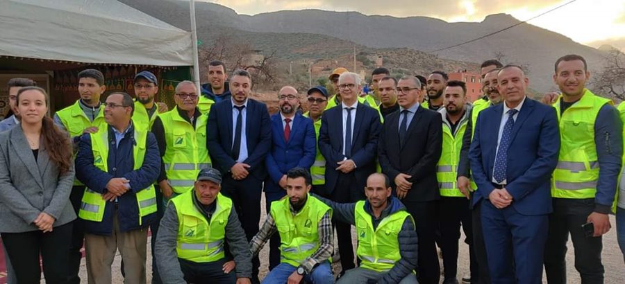 وزير التجهيز والماء يتفقد مشروع إنجاز سد على وادي الخضر بإقليم أزيلال