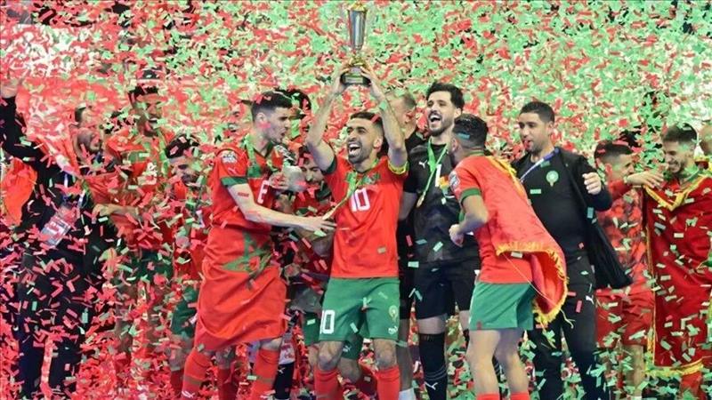 المنتخب المغربي يظفر باللقب الثالث على التوالي بعد فوزه على نظيره الأنغولي (5-1)