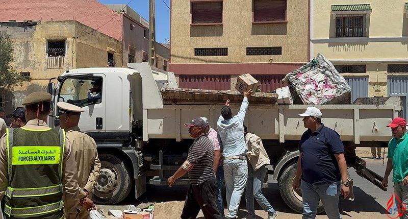 سيدي بنور.. السلطات المحلية تشن حملة لتحرير الملك العمومي من الاحتلال، ومشروع كبير لضم هذه الشريحة