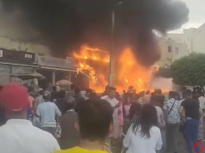 فاس.. مصرع 4 أشخاص و إصابة 26 آخرين في حريق بقيسارية بالمدينة القديمة