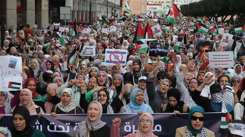 هيئة مغربية تعلن تنظيم 102 مظاهرة تضامنية مع غزة الجمعة