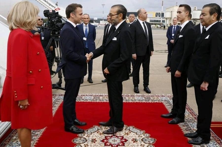 الرئيس الفرنسي يحـ.ـل بالمغرب في زيارة دولة للمملكة بدعوة من الملك (بالصور)