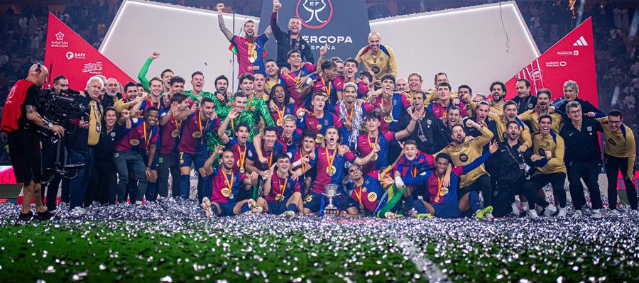 الكأس السوبر الإسبانية.. برشلونة المنقوص يحرز اللقب باكتساحه ريال مدريد 5-2