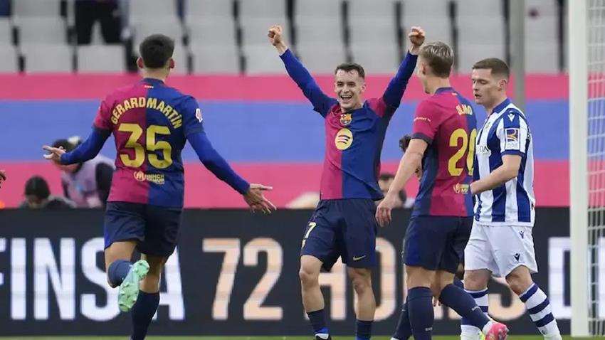بطولة إسبانيا.. برشلونة يستعيد الصدارة برباعية أمام سوسييداد المنقوص