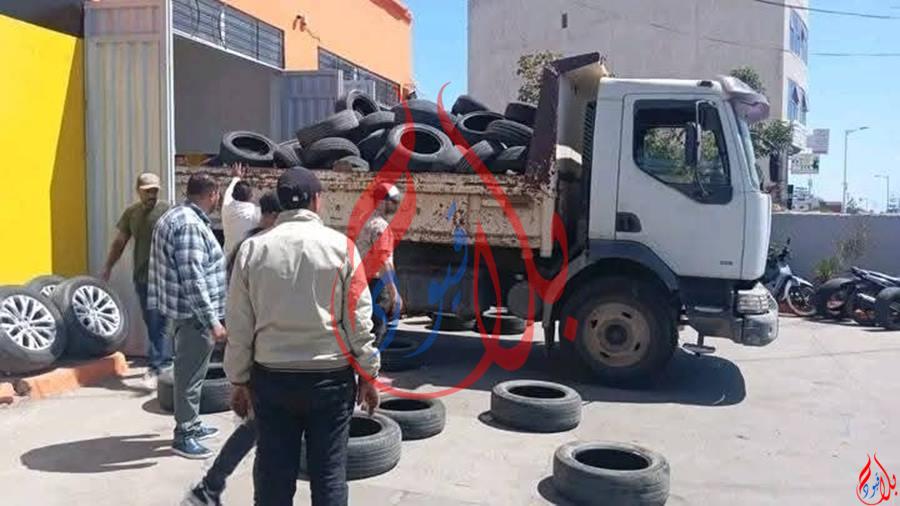 الجديدة.. السلطات المحلية تحجز مآت الإطارت، و تساؤل، إلى متى تظل الساكنة تحت رحمة الخارجين عن القانون
