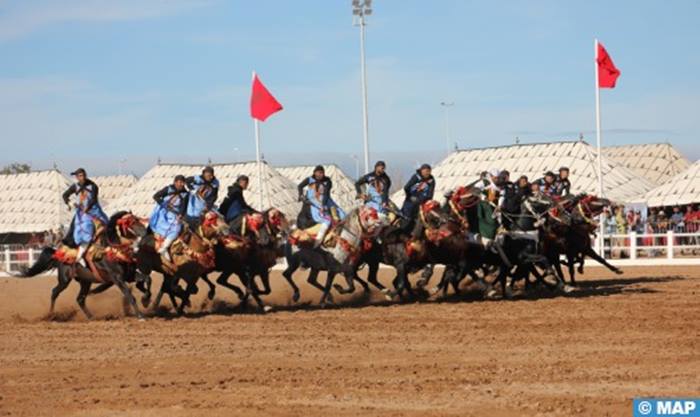 الجديدة.. سربة المقدم شرف البحراوي تتصدر ترتيب اليوم الأول للجائزة الكبرى للتبوريدة