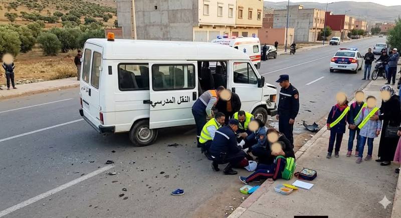 تازة.. حافلة النقل المدرسي تدهس تلميذا كان على متنها بحي القدس1