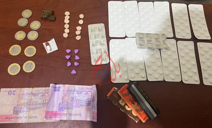 الجديدة.. درك أولاد غانم أوقف شخصين متلبسين بحيازة وترويج 230 قرص مهلوس