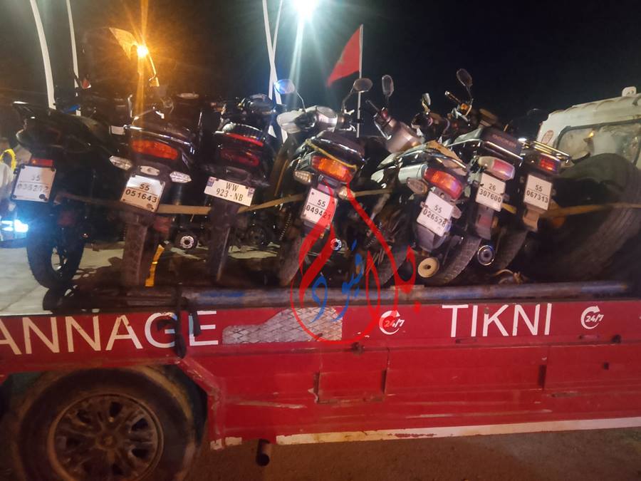 الجديدة.. الدرك بسيدي بوزيد يتصدى بقوة للعربدة التي قوم بها أصحاب الدراجات النارية
